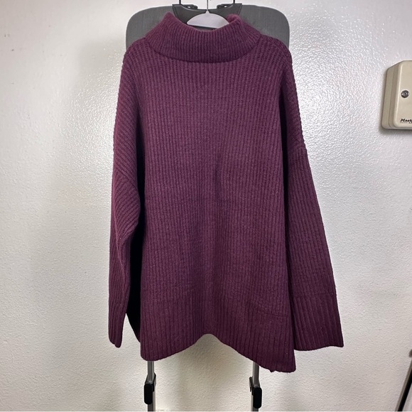 Ava & Viv Women's Purple Turtleneck Sweater Size 2X - Picture 2 of 8